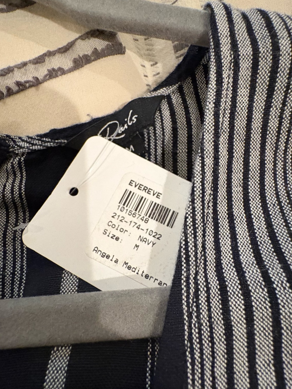 Rails Angela Mediterranean Stripe Navy Jumpsuit - Picture 8 of 11